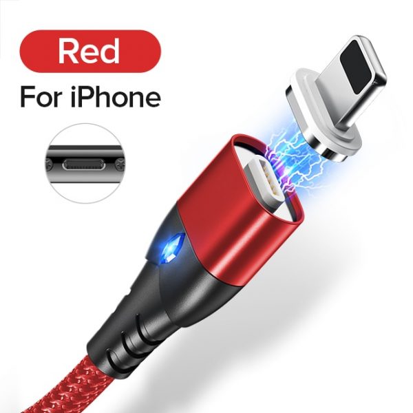 GETIHU 3A Magnetic Phone Cable Quick Charge 3.0 Micro USB Type C Charger Magnet Fast Charging Data Cord For iPhone 12 11 XS Max